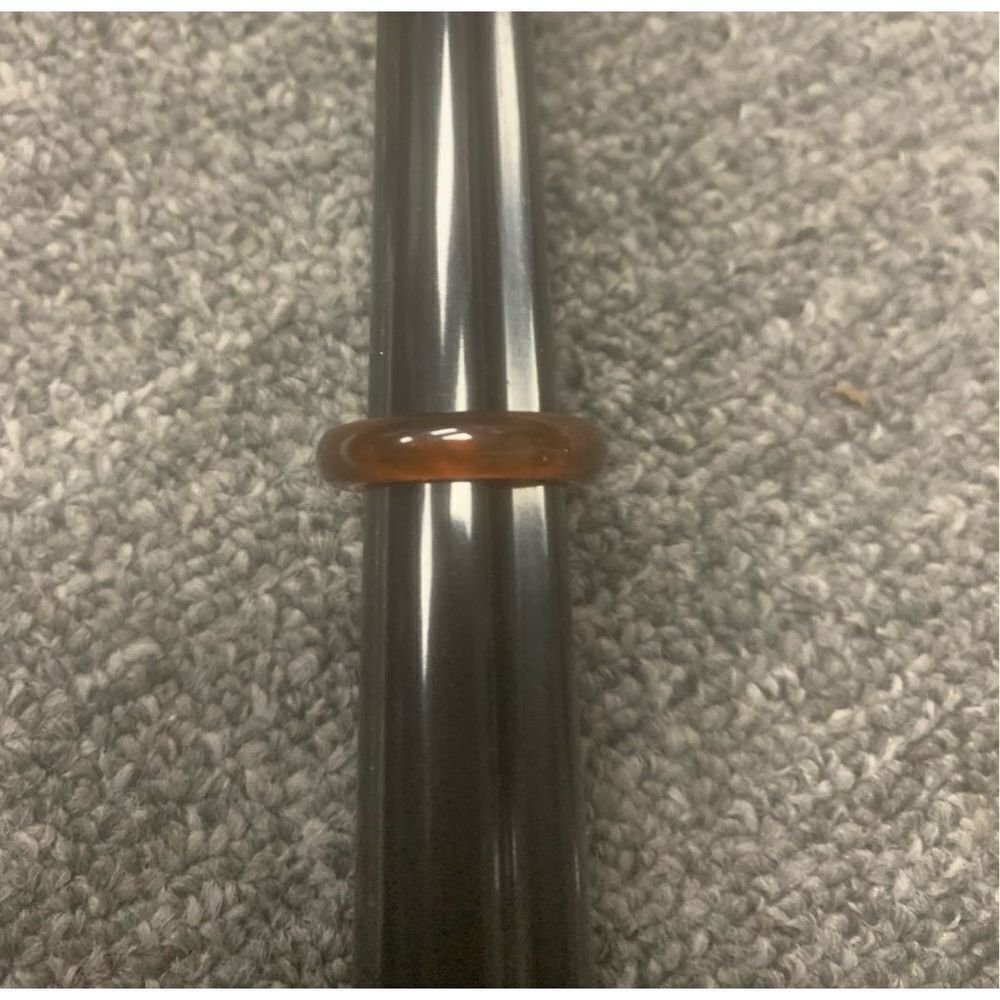 Brown Acrylic Statement Ring